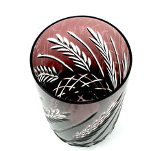 Load image into Gallery viewer, Amethyst Purple Wheat Stemless Champagne Glass - Slightly imperfect