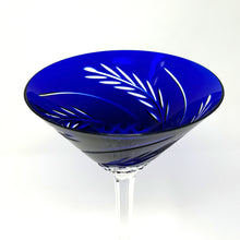 Load image into Gallery viewer, New! Blue Wheat Martini Glass