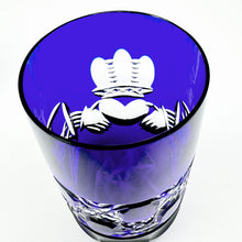 Load image into Gallery viewer, NEW! Blue Claddagh Stemless Champagne Glass - Pair