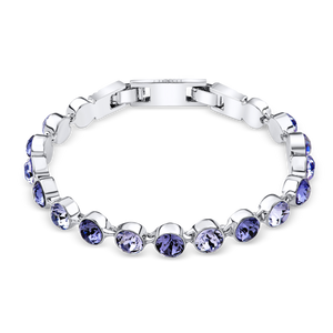 Multi-violet Crystal Tennis Bracelet