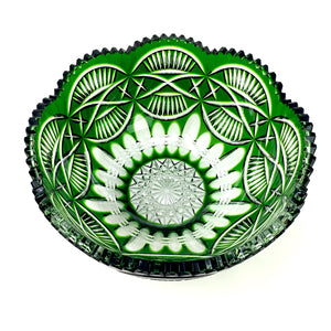 Emerald Mise Eire Scalloped Fruit Bowl