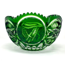 Load image into Gallery viewer, Emerald Mise Eire Scalloped Fruit Bowl