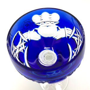 Blue Claddagh Wine Glass