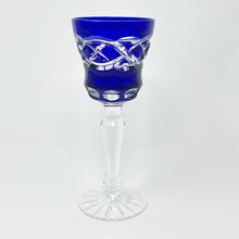 Load image into Gallery viewer, Blue Old Celtic Wine Glass